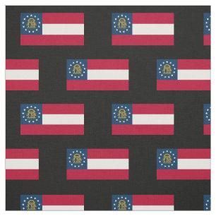 Georgia statlig flagga tyg