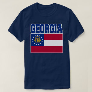 Georgia statlig flaggaT-tröja Tee Shirt