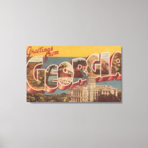 Georgia (statlig huvudstad) - stora brevplatser canvastryck