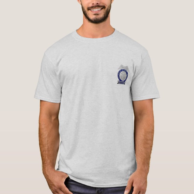 Georgia statligt Trooperemblem Tee Shirt (Framsida)
