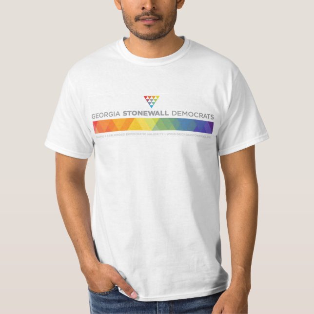 Georgia Stonewall demokrater värderar t Tee Shirt (Framsida)