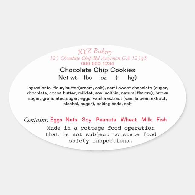 GEORGIA stugmatlag etikett bondens marknad (Framsida)