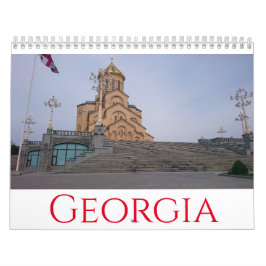 Georgia Tbilisi Borjomi Architecture Landscape Kalender