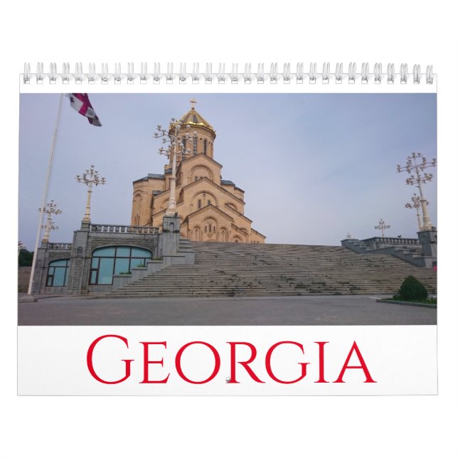 Georgia Tbilisi Borjomi Architecture Landscape Kalender (Omslag)
