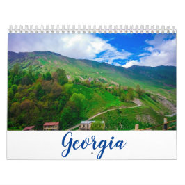 Georgia Tbilisi Nature Architecture Landscape Kalender