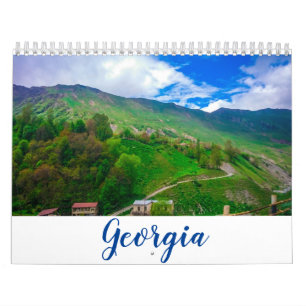 Georgia Tbilisi Nature Architecture Landscape Kalender