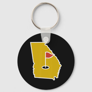 Georgia-tematisk golftee - Rolig golfälskare stat Nyckelring