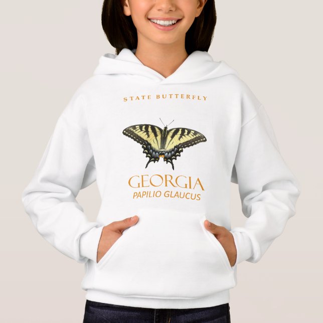 Georgia Territory Butterfly Östra Tiger Swal T Shirt (Framsida)