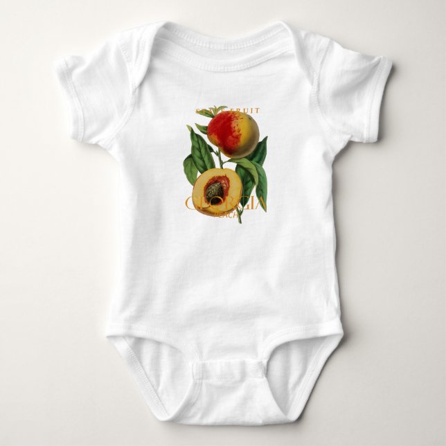 Georgia Territory Frukt Persikan T Shirt (Framsida)
