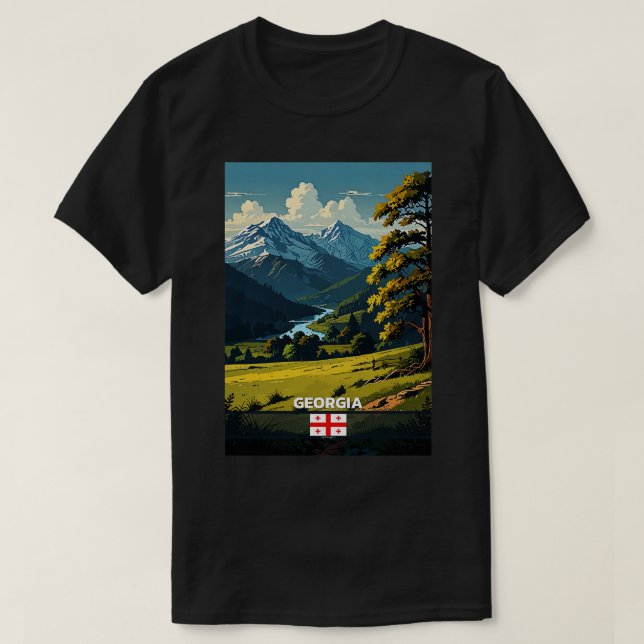 Georgia Travel TShirt 2 T Shirt (Design framsida)