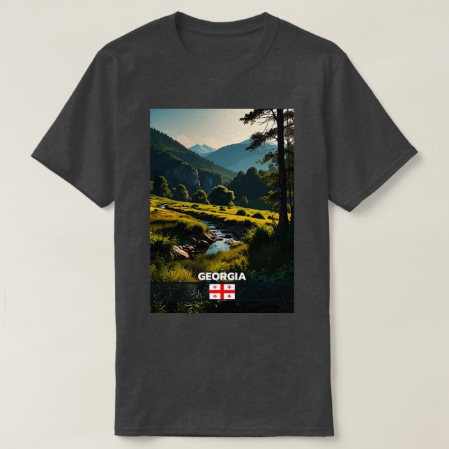 Georgia Travel TShirt T Shirt (Design framsida)