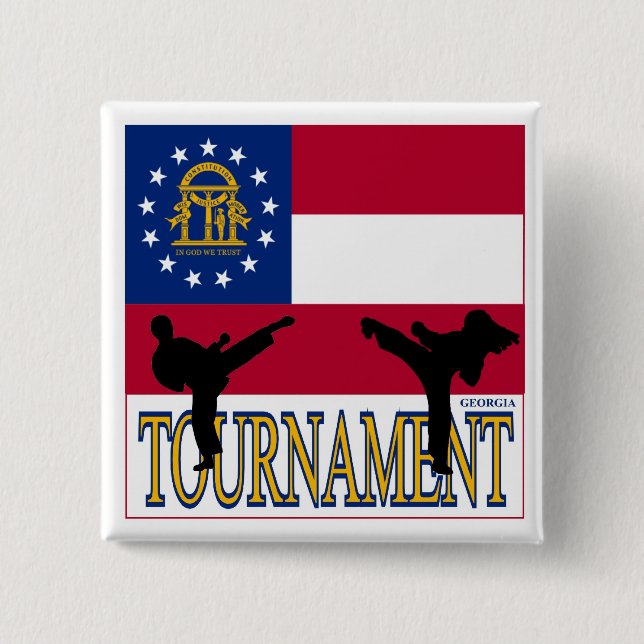 Georgia turnering klämmer fast knapp (Framsida)