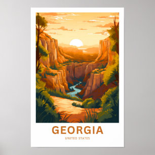 Georgia United Stater Travel Print Poster