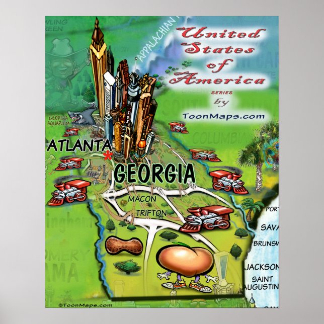 Georgia USA Poster (Framsidan)