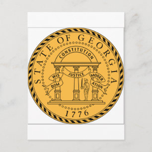 Georgia (USA) State Seal Vykort