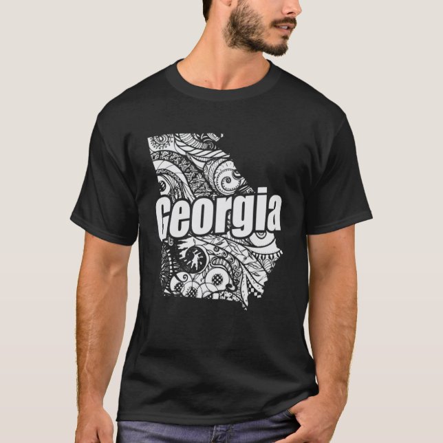 Georgia USA State T Shirt (Framsida)