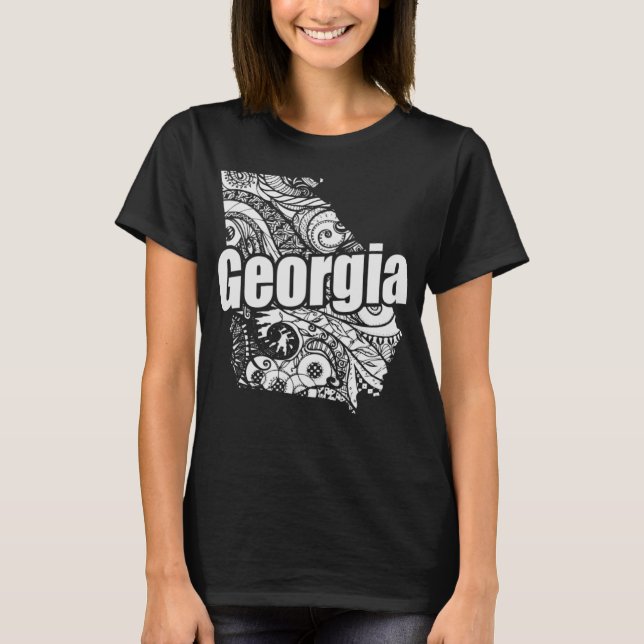 Georgia USA State T Shirt (Framsida)