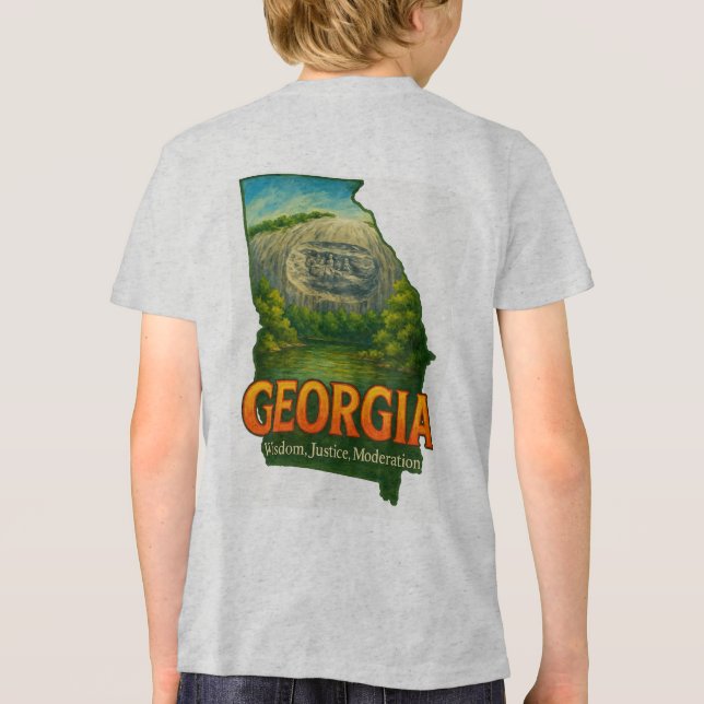 Georgia | Vibrant State Pride T-Shirt (Baksida)
