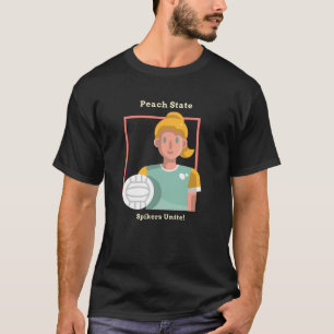 Georgia volleyball: Peach State Spikers Unite! T Shirt