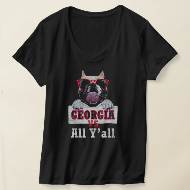 Georgia Vs All Y'all T Shirt (Laydown)