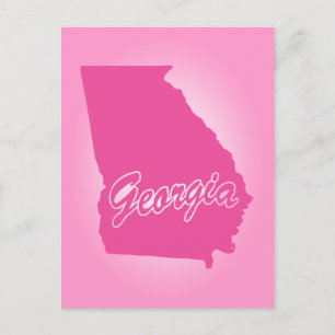 Georgia vykort i rosa