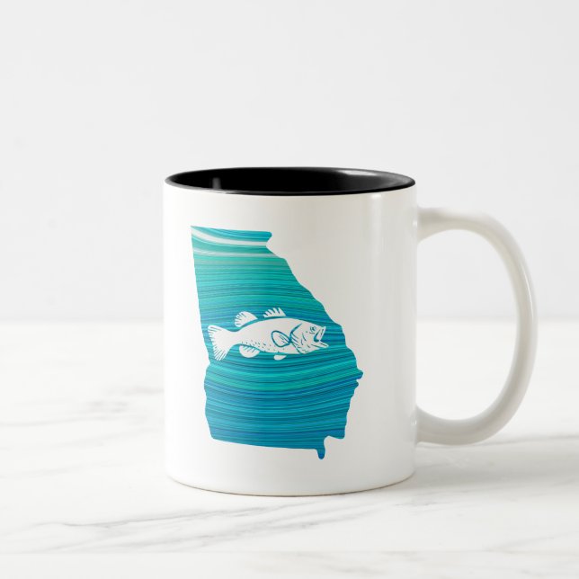 Georgia Wave Fishing Två-Tonad Mugg (Höger)