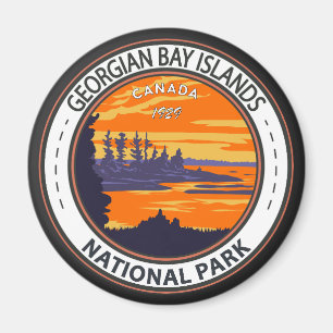 Georgian Bay Islands National Park Canada Badge Magnet