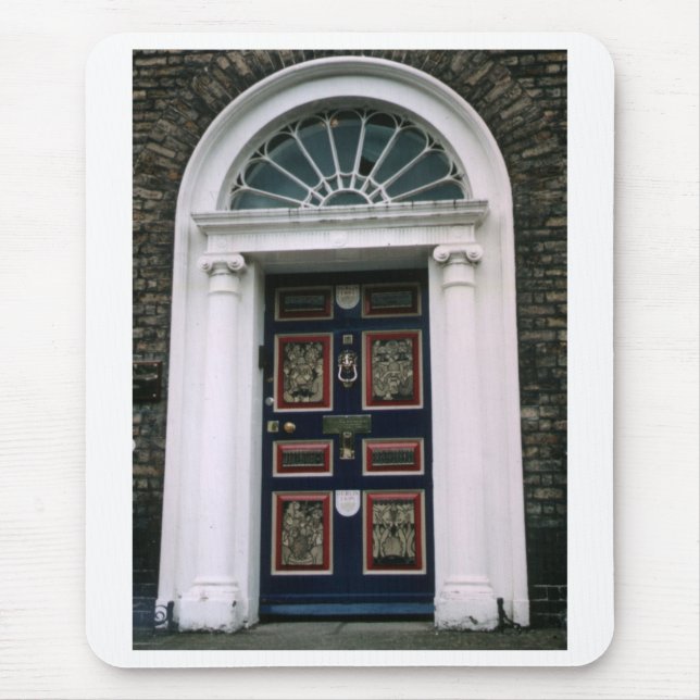 Georgian Dublin Door, Merrion Sq. Dublin Ireland Musmatta (Framsidan)