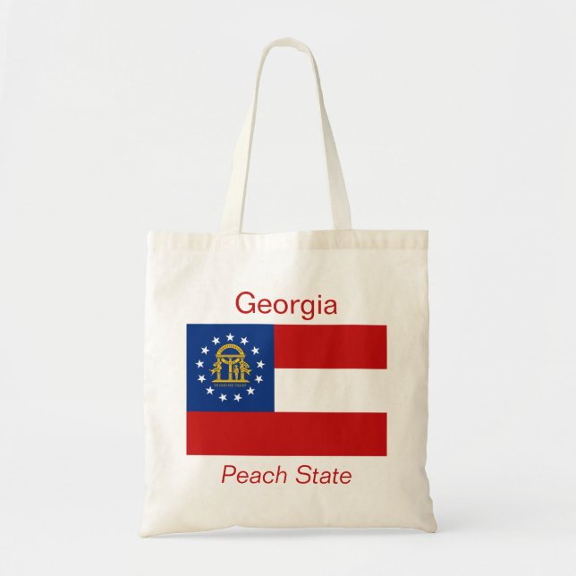 Georgian Flagga Bag Tygkasse (Framsidan)