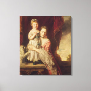 Georgiana, Countess Spencer med Dam Canvastryck