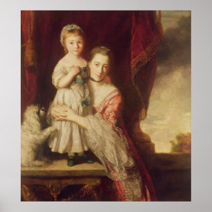 Georgiana, Countess Spencer med Dam Poster