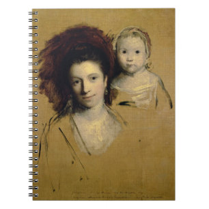 Georgiana, Countess Spencer och hennes dotter Dam Anteckningsbok Med Spiral