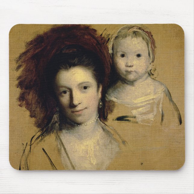 Georgiana, CountessSpencer och henne dotterdam Musmatta (Framsidan)