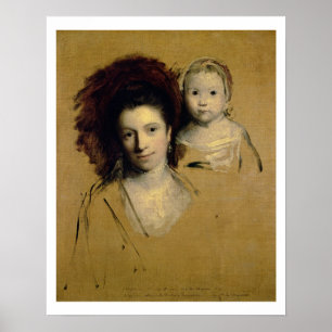 Georgiana, CountessSpencer och henne dotterdam Poster