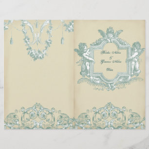 Georgiana (Cream) Bi-fold Bröllopsprogram