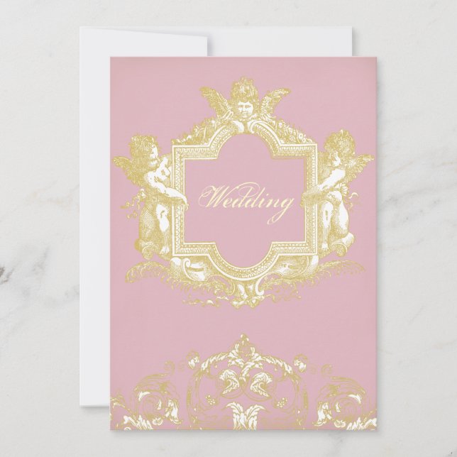 Georgiana (Peony rosa) Inbjudningar (Framsida)