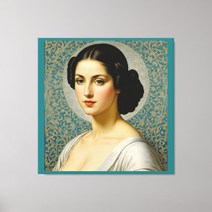 "Georgiana Ruth Cole" Fine Art Womans Porträtt Canvastryck