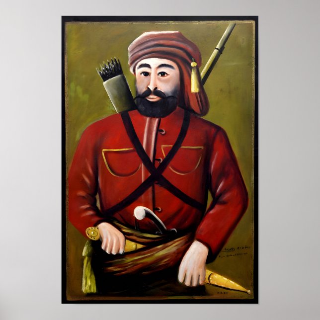 Georgiansk målare Niko Pirosmani Poster (Framsidan)