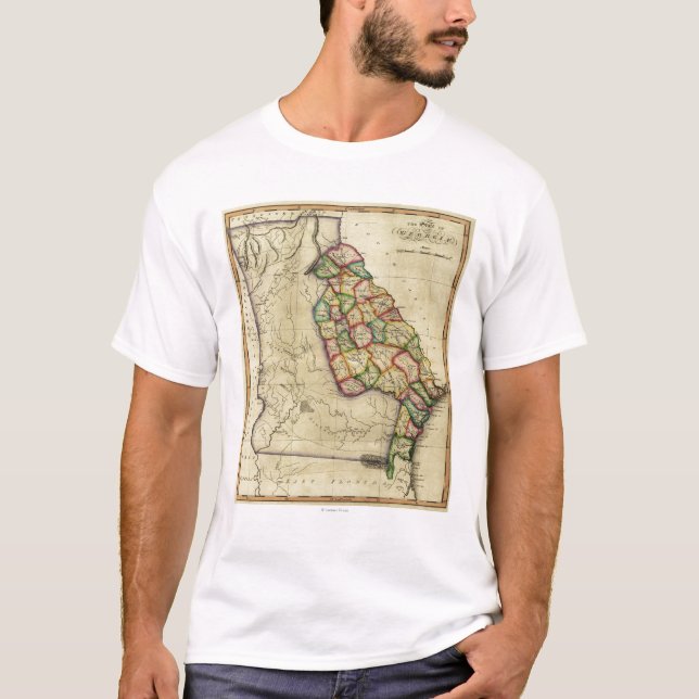 GeorgiaPanoramic MapGeorgia T-shirt (Framsida)