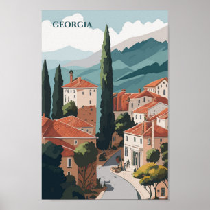 Georgias berömda resmål poster