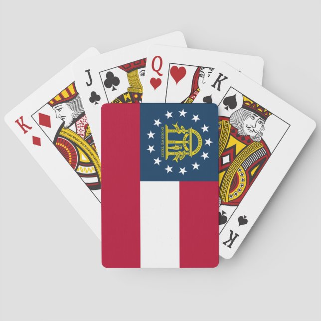 Georgias delstatsflagga casinokort (Baksidan)