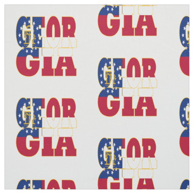 Georgias flagga amerikansk stat tyg (Provkarta)