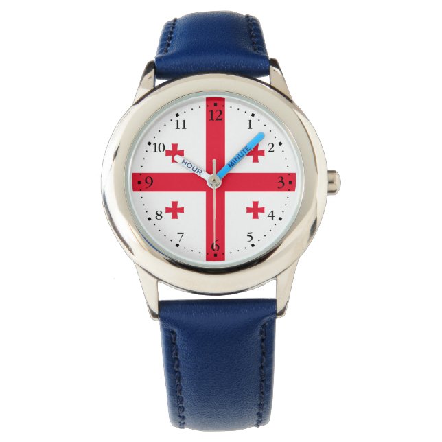 Georgias flagga armbandsur (Framsida)