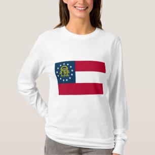 Georgias flagga (delstat i USA) T Shirt