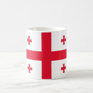 Georgias flagga kaffemugg