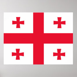 Georgias flagga poster