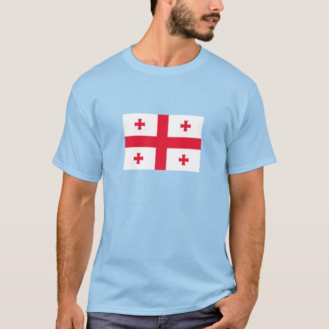 Georgias flagga t shirt (Framsida)