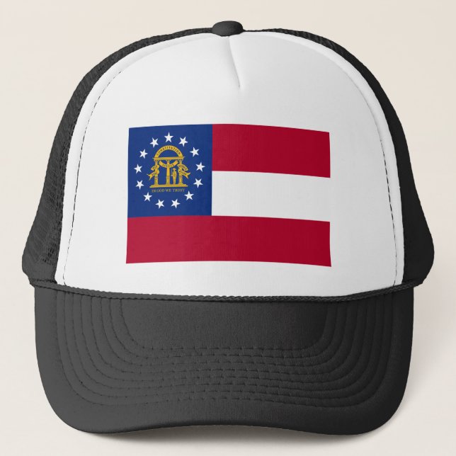 Georgias flagga Trucker mössa Keps (Framsida)