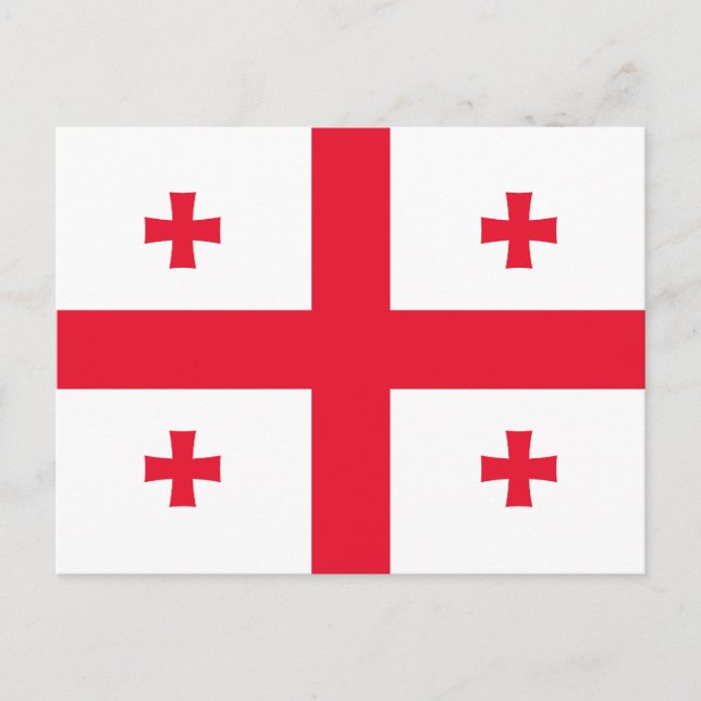 Georgias flagga vykort (Framsida)