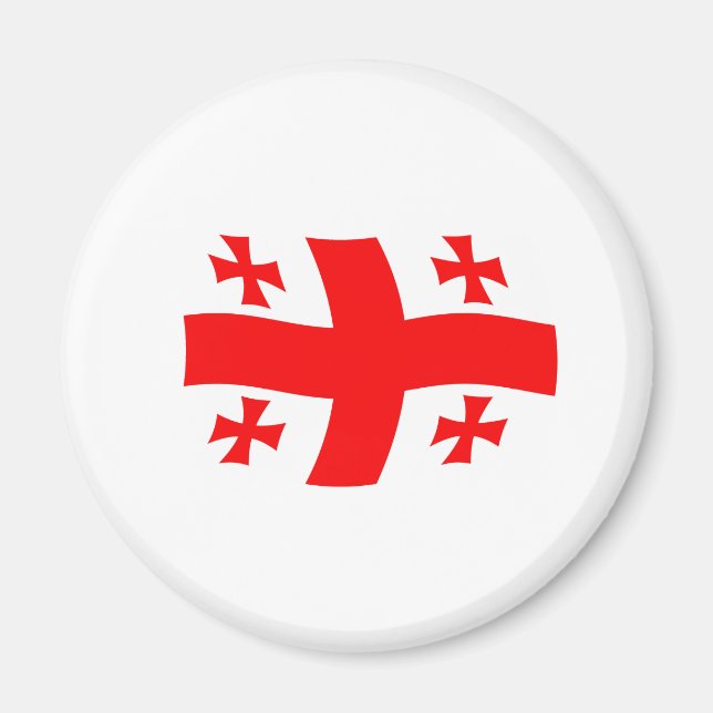 Georgias flaggmagnet magnet (Framsidan)
